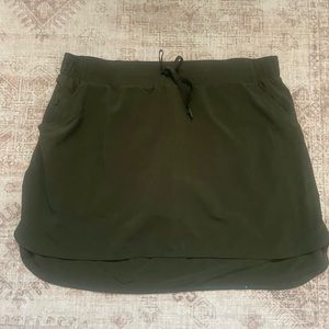 Womens Athletic Green Skort